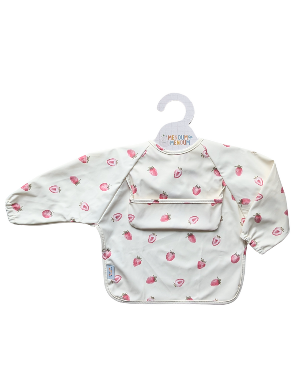 Long Sleeve Bib - Strawberries