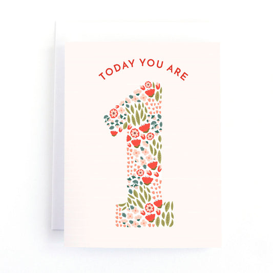 GREETING CARD - BIRTHDAY YOU ARE 1