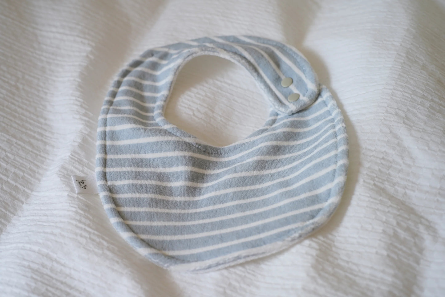 Bib - Blue Striped Terry Cloth