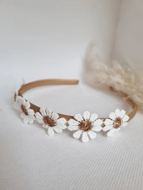 Toddler Headband - Bronze Flower Tiara